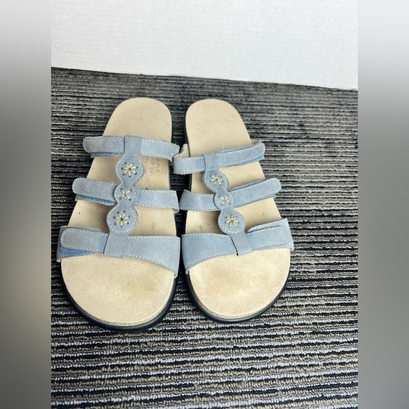 SAS Naples Slide Blue and Cream Sandals-Size 9.5 M - Picture 5 of 12